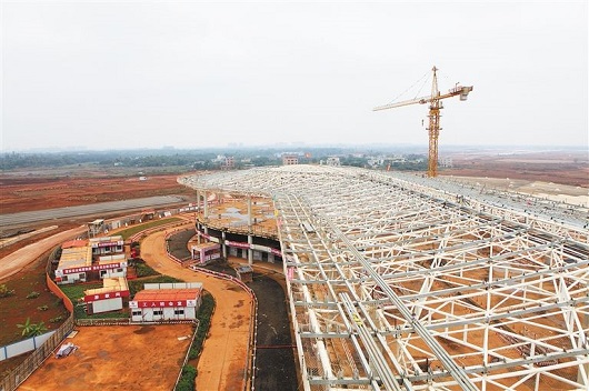 海口美兰国际机场钢结构建筑应用